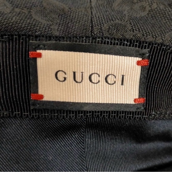 Gucci Black Logo Bucket Hat - Picture 3 of 4